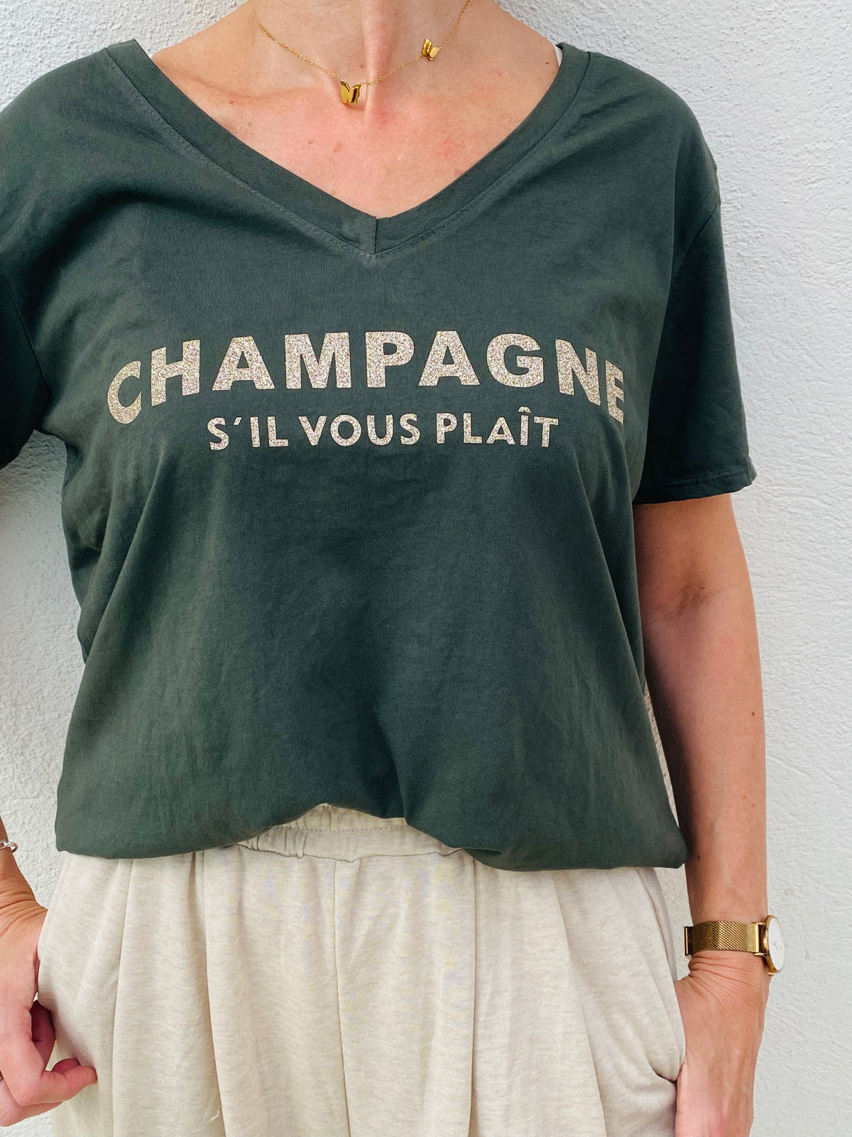 T-shirt champagne
