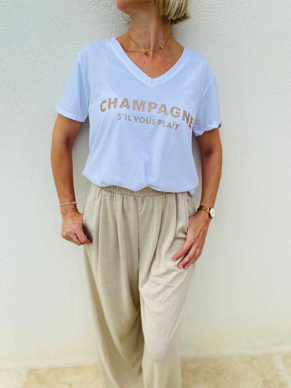 T-shirt champagne