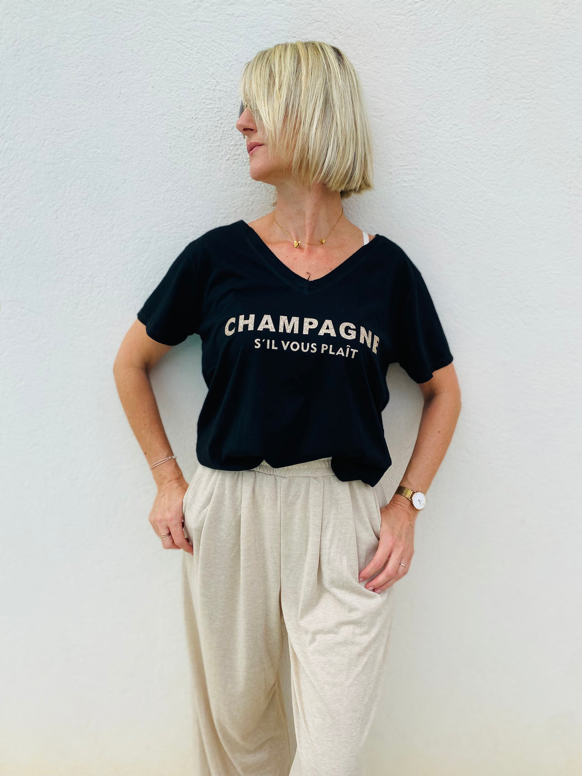 T-shirt champagne